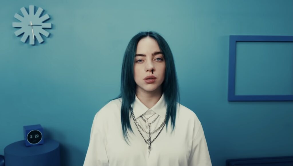 Billie Eilish in a still from Bad Guy (YouTube/Billie Eilish)