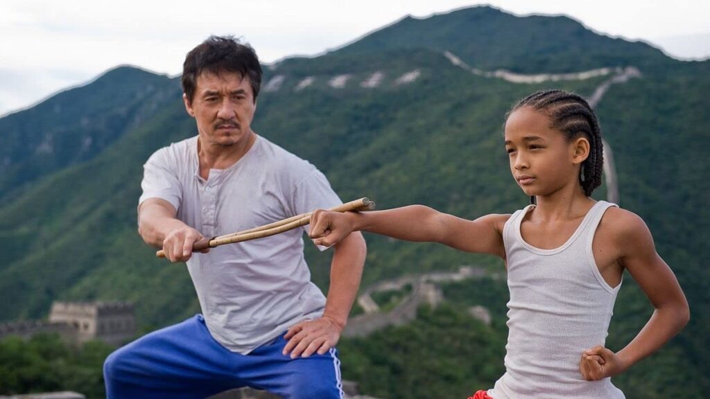 Jackie Chan and Jaden Smith in 2010's The Karate Kid