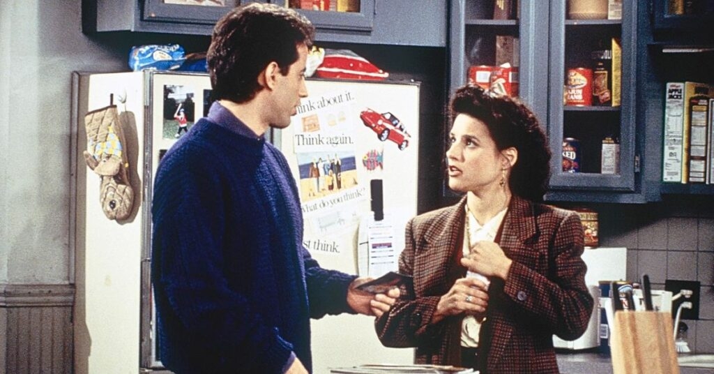 Julia Louis-Dreyfus and Jerry Seinfeld in Seinfeld