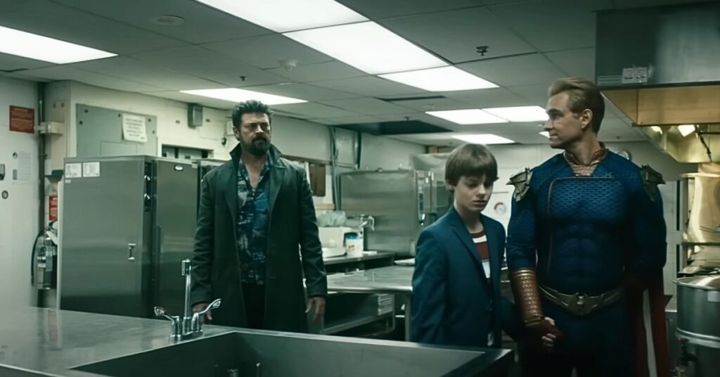 Billy Butcher, Ryan and Homelander in The Boys season 4