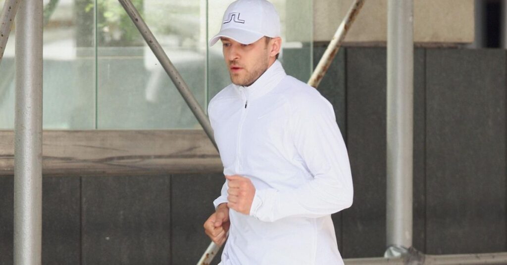 Justin Timberlake runnning