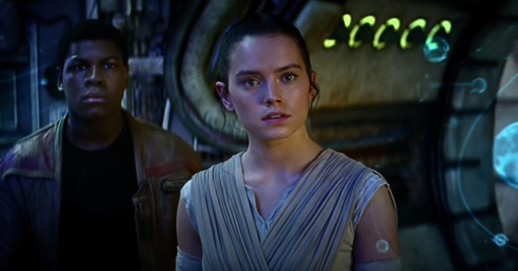 Daisy Ridley in Star Wars The Force Awakens