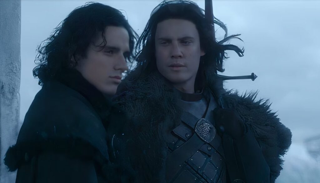 Jacaerys Velaryon and Cregan Stark in a still from House of the Dragons Season 2 