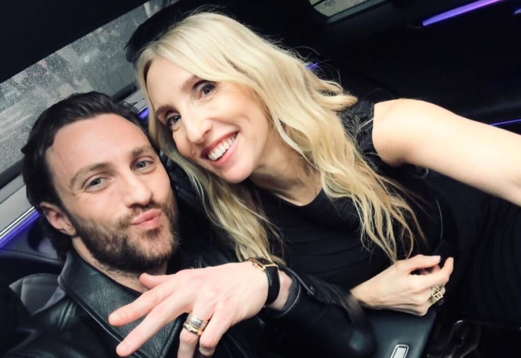 Aaron-Taylor Johnson with wife Sam