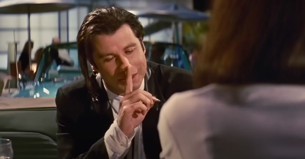 John Travolta in Pulp Fiction