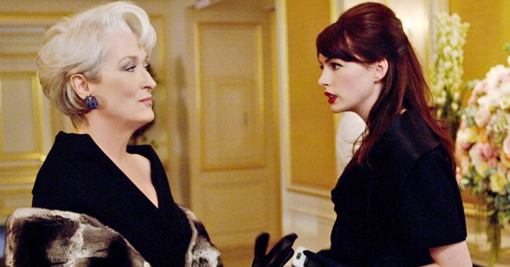 Meryl Streep and Anne Hathaway in The Devil Wears Prada 