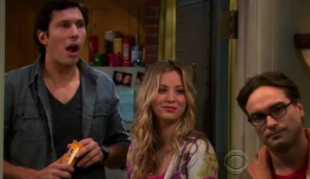 Zack, Penny and Leonard in The Big Bang Theory