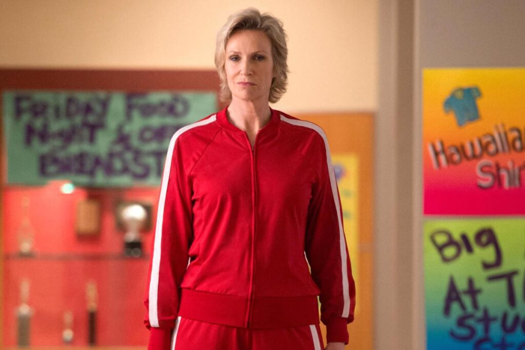 Jane Lynch as Sue Sylvester in Glee