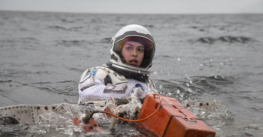 Anne Hathaway in Interstellar