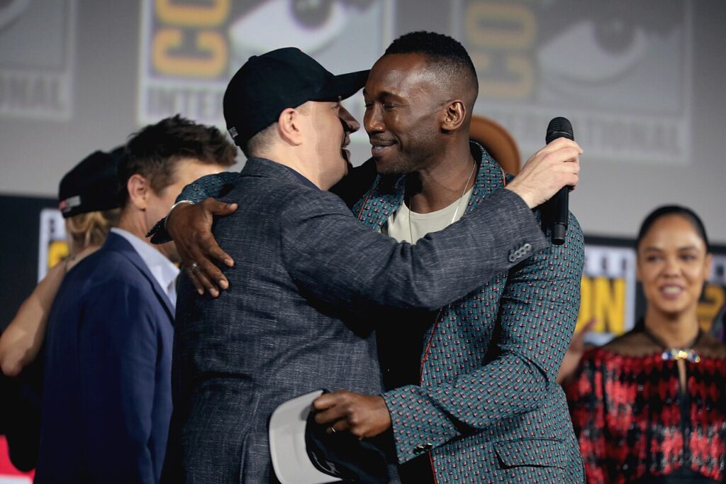 Kevin Feige and Mahershala Ali