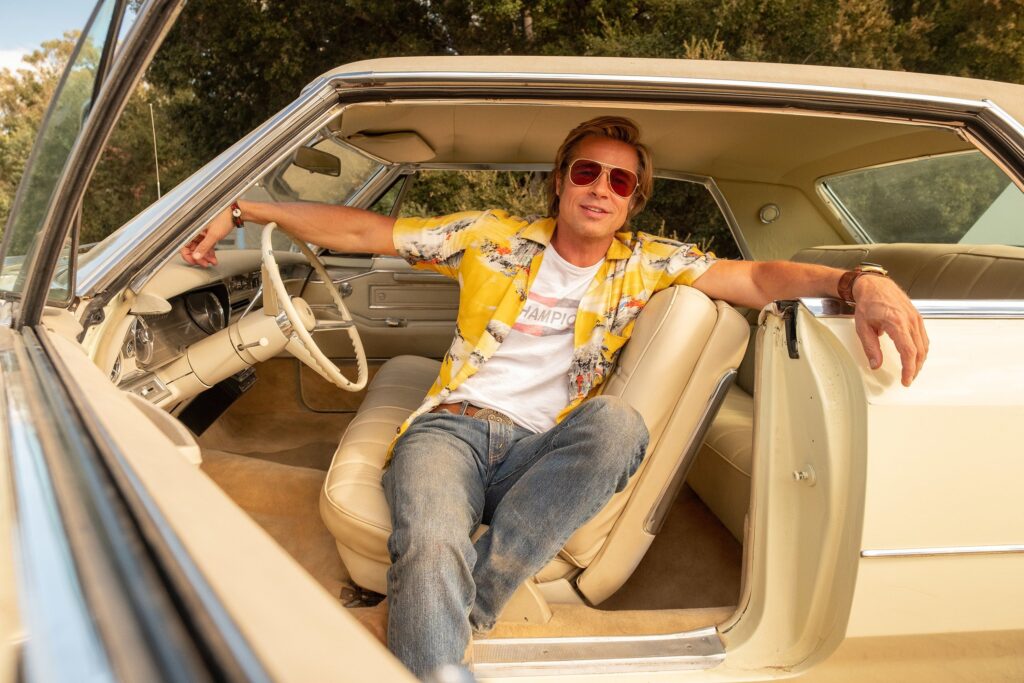 Brad Pitt in a still from Once Upon a Time in Hollywood