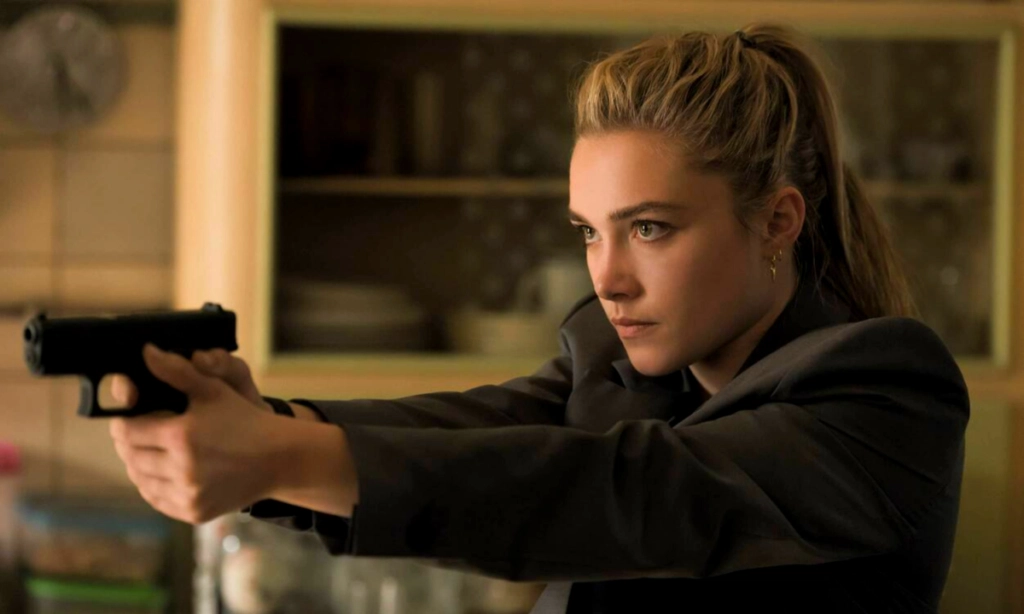 Florence Pugh as Yelena Belova in Black Widow (Credits: Walt Disney Studios Motion Pictures)