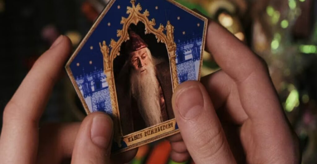 Albus Dumbledore on a Chocolate Frog Card