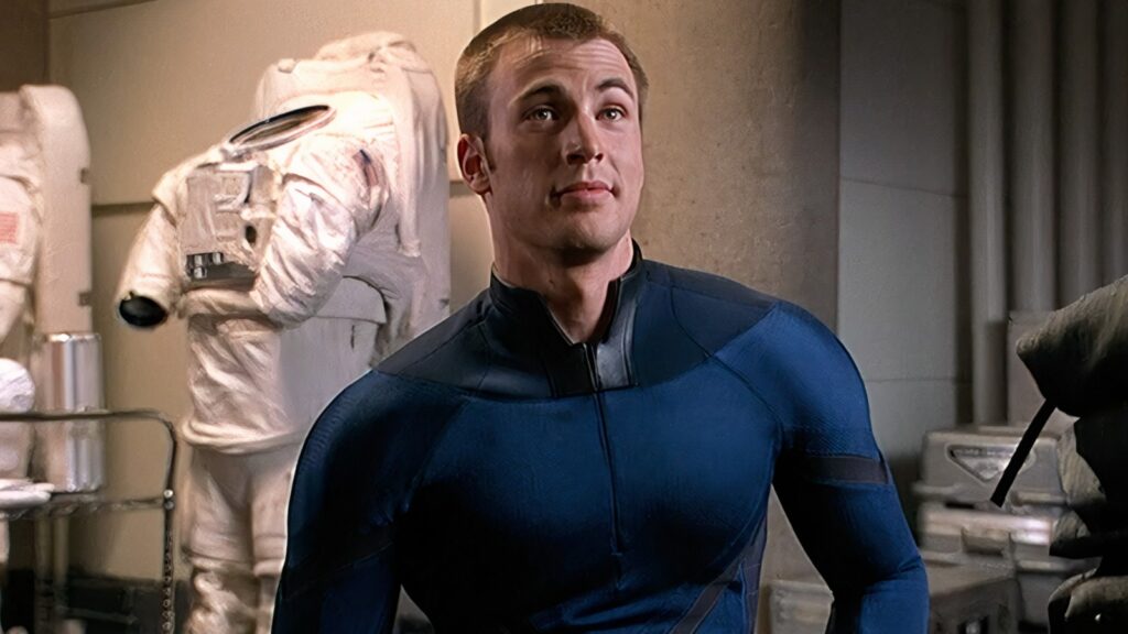 Chris Evans as Johnny Storm in Fantastic Four