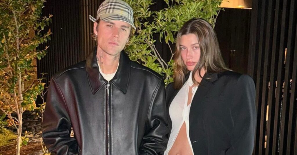 Justin Bieber with Hailey Bieber