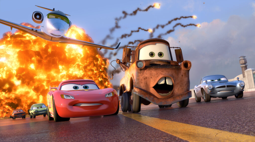 A still from Cars 2