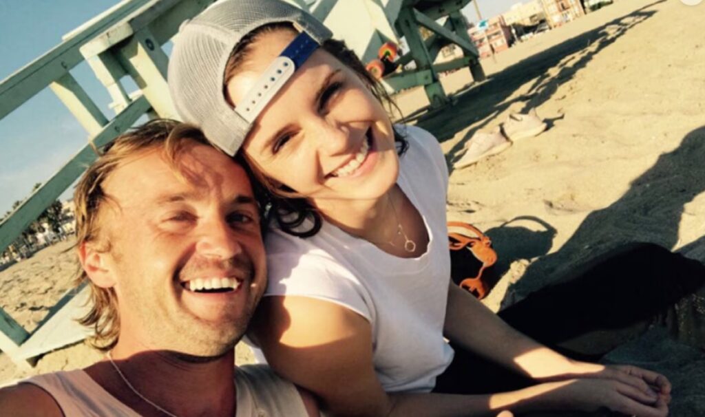 Tom Felton and Emma Watson 