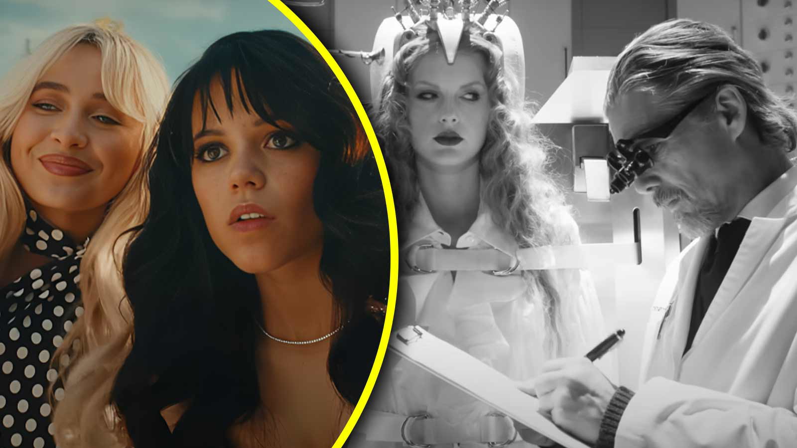 Sabrina Carpenter’s R-rated ‘Taste’ Music Video Featuring Jenna Ortega Completely Ate Taylor Swift’s ‘Fortnight’ Video With Ethan Hawke and Left No Crumbs