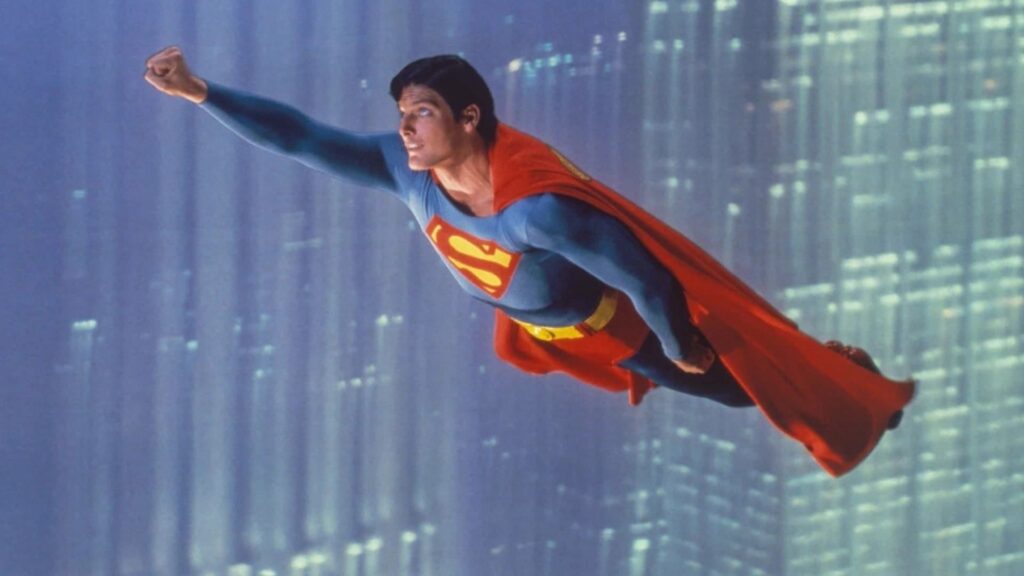 Christopher Reeves's Superman in action