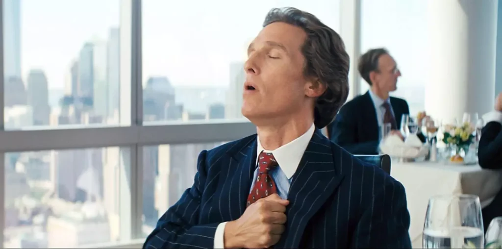 Matthew McConaughey in The Wolf of Wall Street