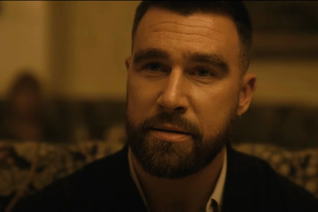 Travis Kelce in a still from Grotesquerie trailer