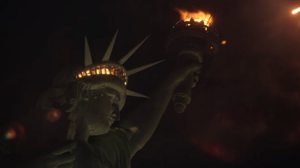 The Stature of Liberty from the Megalopolis trailer