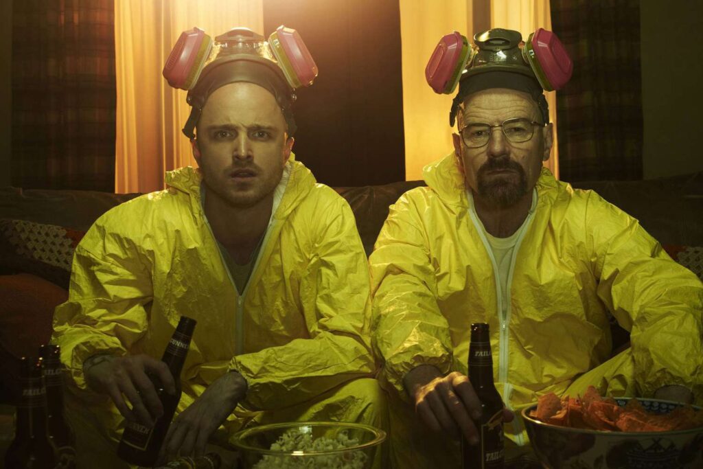 Aaron Paul and Bryan Cranston