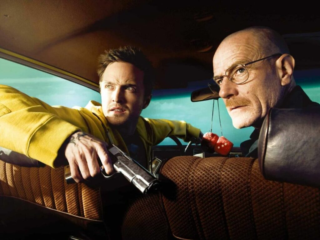 Aaron Paul and Bryan Cranston