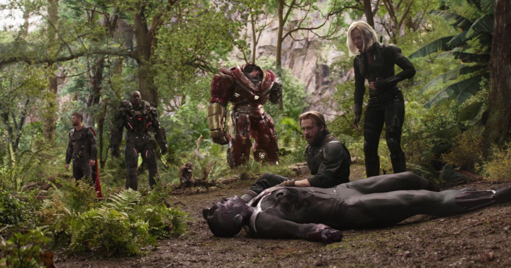 The Avengers defeated after Thanos' snap in Avengers: Infinity War