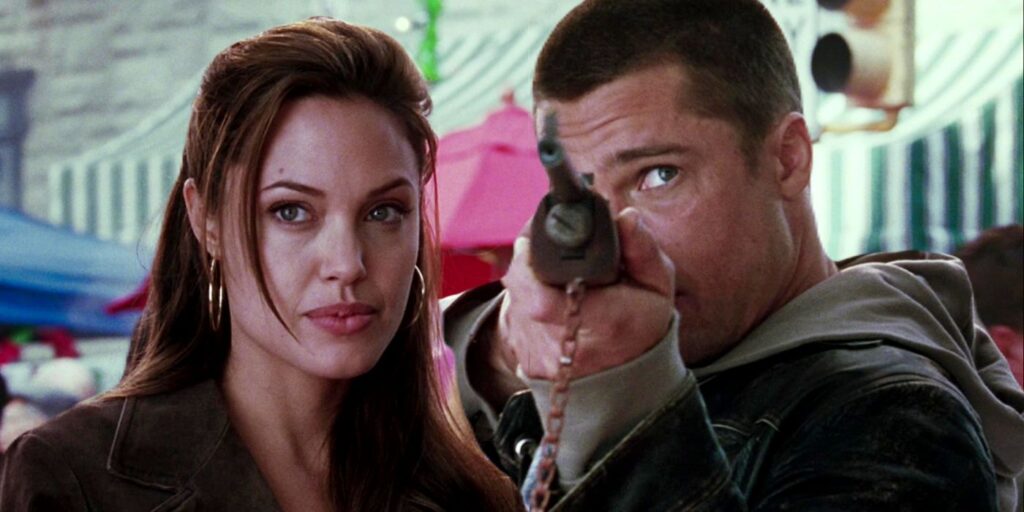 Brad Pitt and Angeline Jolie 