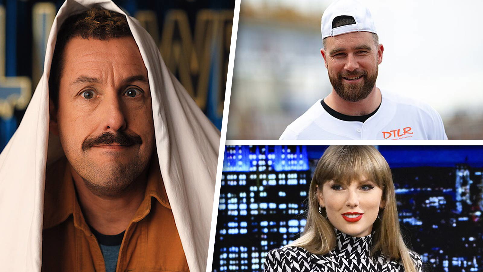 adam sandler-travis kelce-taylor swift