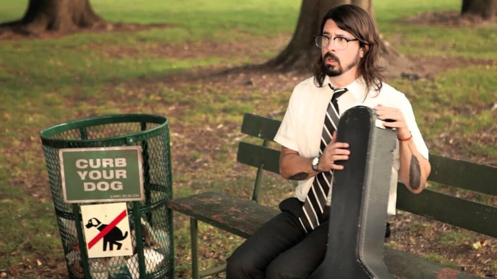 Dave Grohl in a still from Foo Fighters' Walk music video