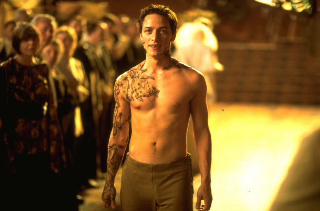 A young James McAvoy in a still from Frank Herbert's Children of Dune