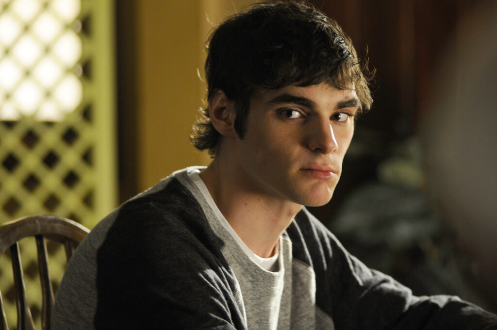 A tense RJ Mitte as Walter White Jr. in Breaking Bad - Season 4, Episode 6 | Credits: AMC