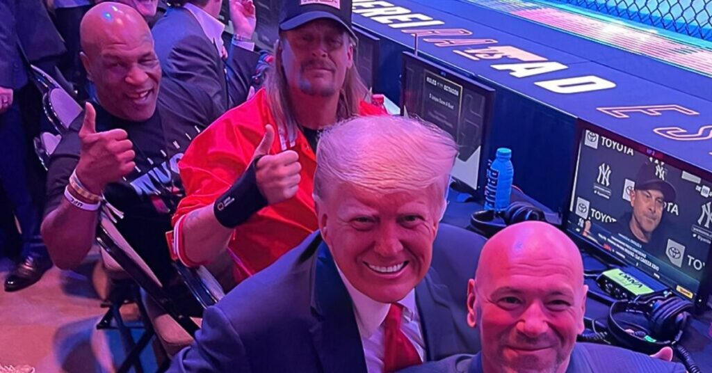 Mike Tyson, Kid Rock, Donald Trump and Dana White