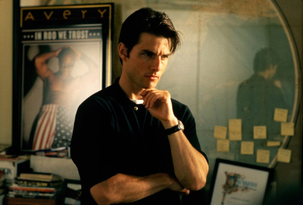 Tom Cruise in Jerry Maguire 