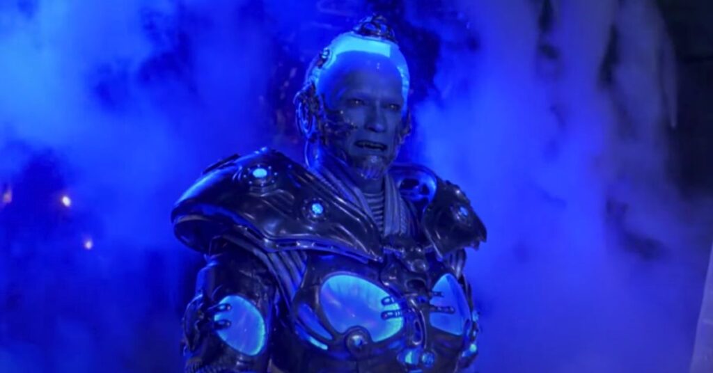 Arnold Schwarzenegger as Mr. Freeze in Batman & Robin