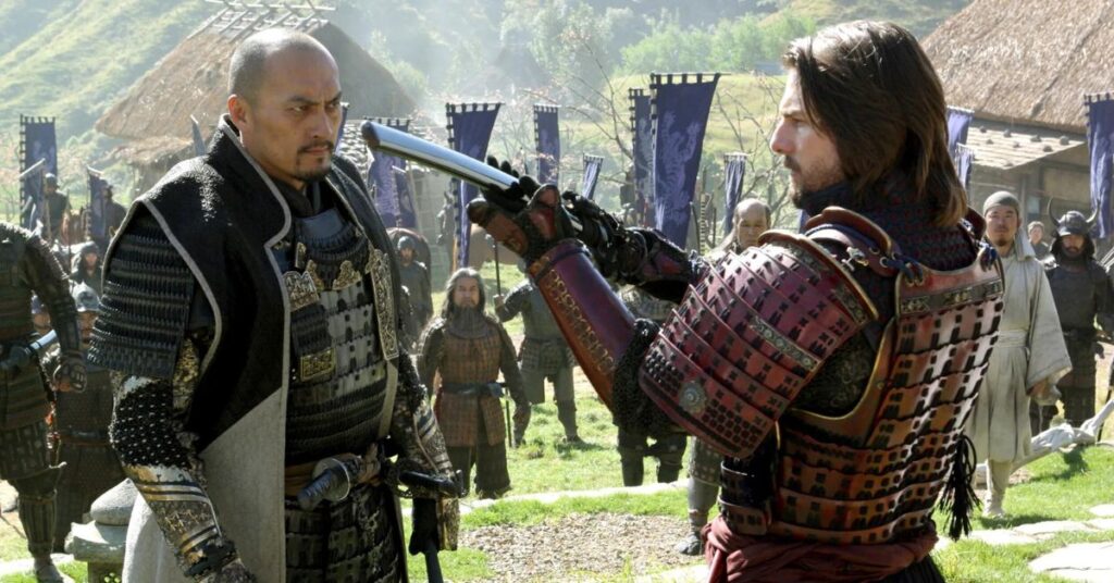 Ken Watanabe and Tom Cruise in The Last Samurai