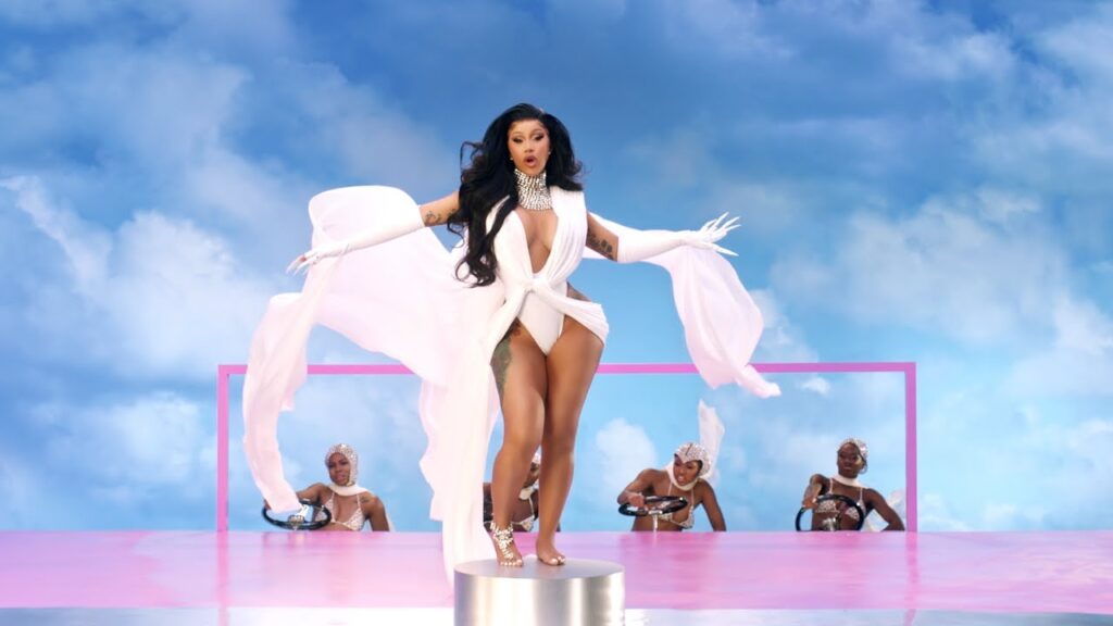 Cardi B dancing in a still from Up music video