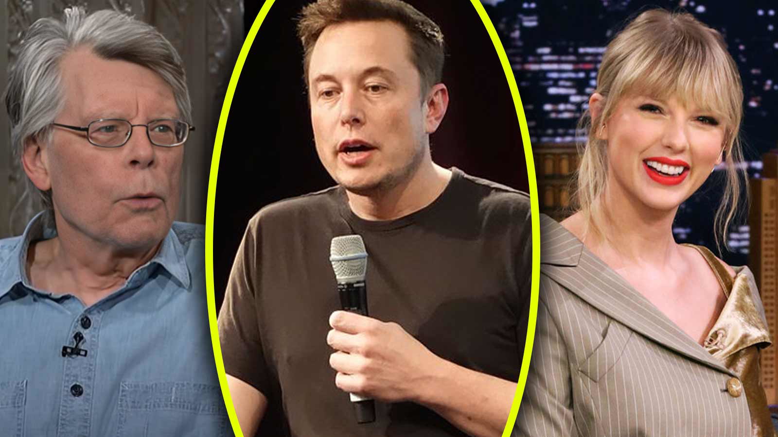 elon musk-stephen king-taylor swift