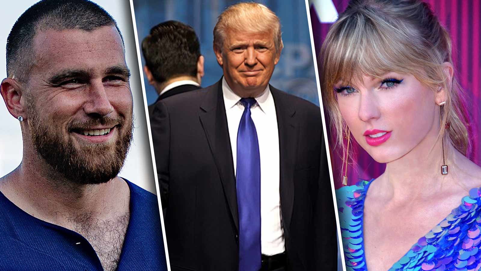 Travis Kelce, Taylor Swift, Donald Trump