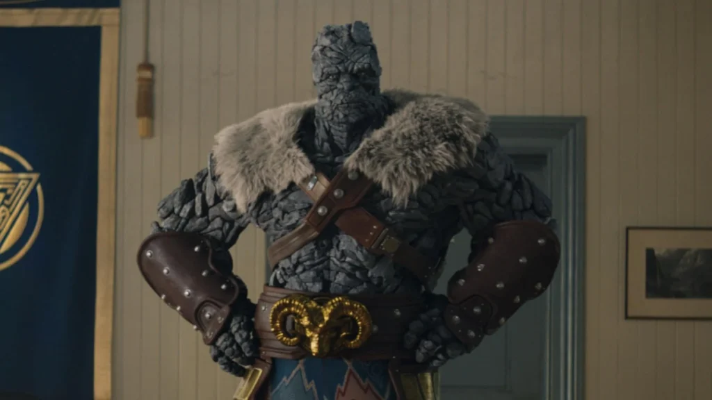 A still of Taika Waititi as Korg in Thor: Love and Thunder