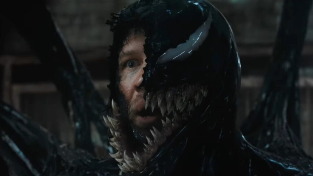 A still of Tom Hardy and Venom in Venom: The Last Dance