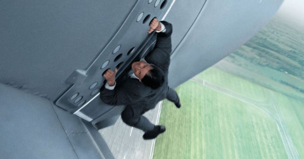 Tom Cruise in Mission: Impossible- Rogue Nation