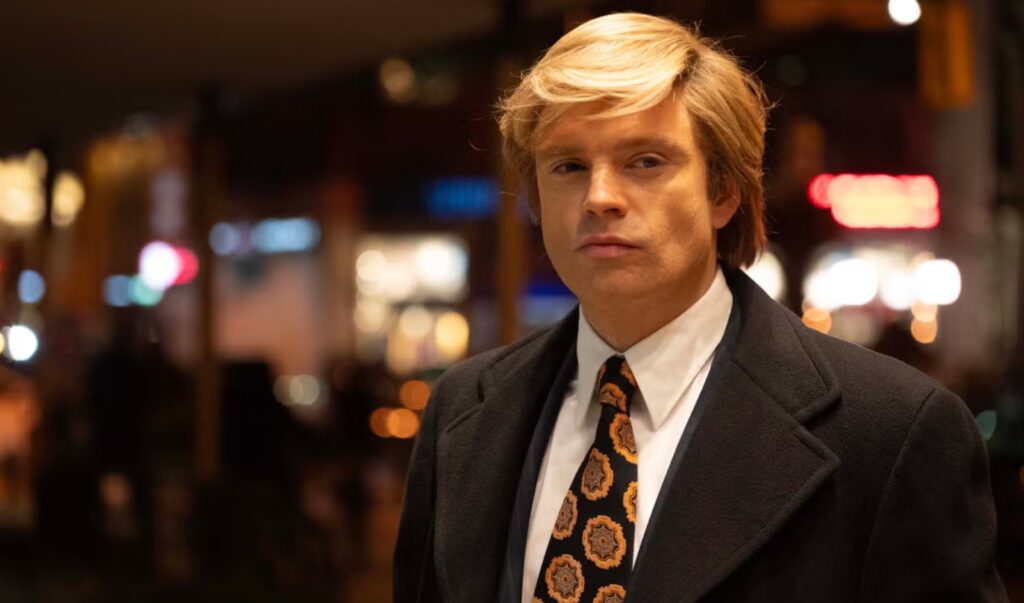 Sebastian Stan as Donald Trump in The Apprentice