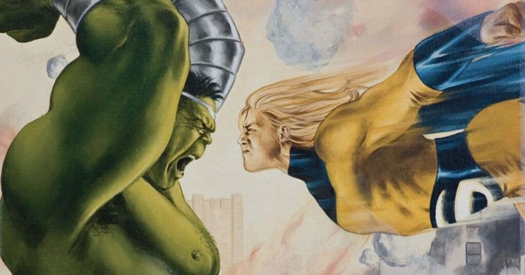 Hulk vs. Sentry in World War Hulk