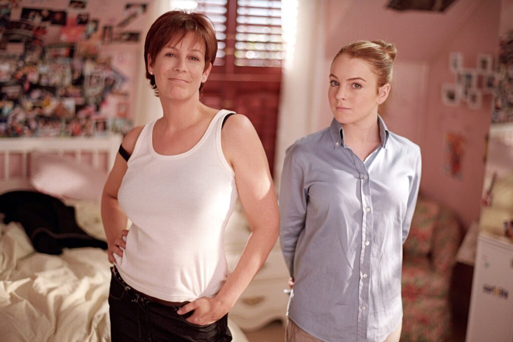 Lindsay Lohan and Jamie Lee Curtis 