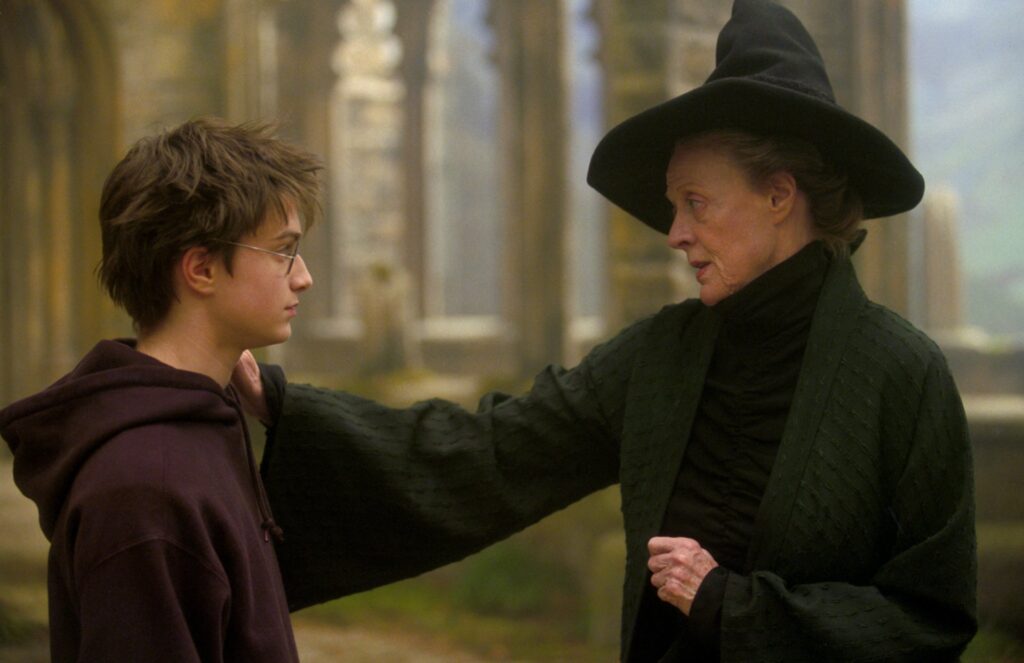 Daniel Radcliffe and Maggie Smith