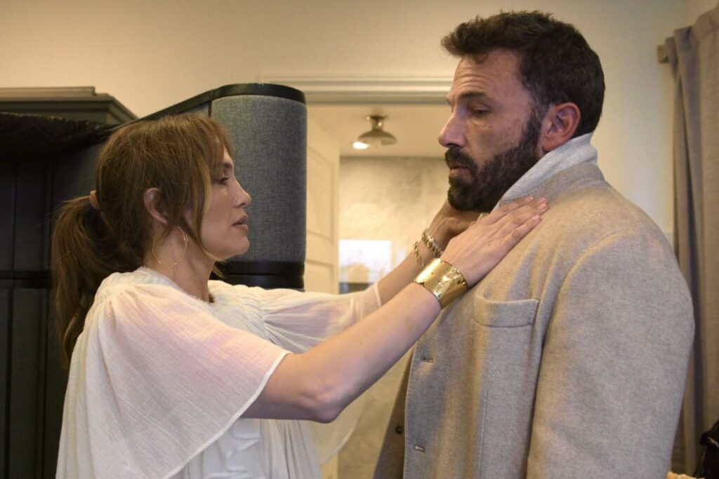 Jennifer Lopez and Ben Affleck in The Greatest Love Story Never Told