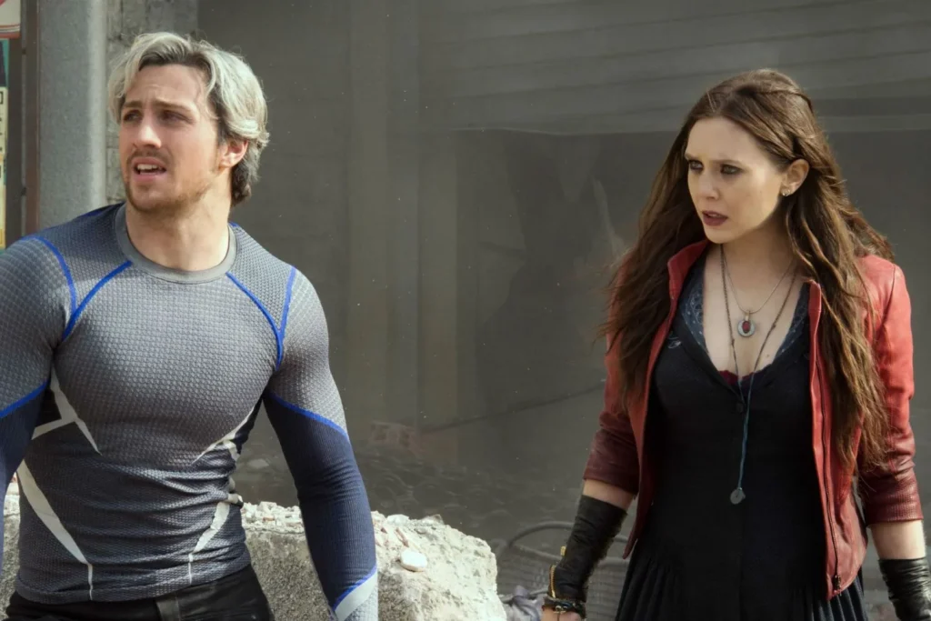 Quicksilver and Scarlet Witch in Avengers: Age of Ultron